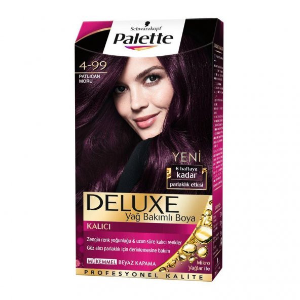 Palette Deluxe Kit Saç Boyası  4-99 Patlıcan Moru