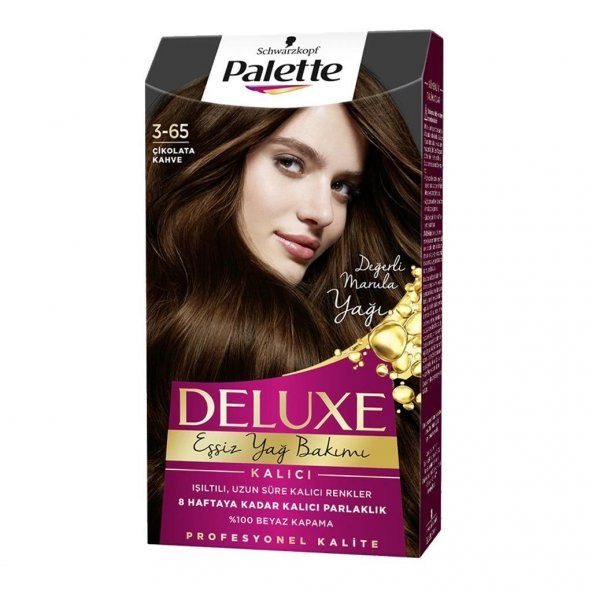 Palette Deluxe Kit Saç Boyası  3-65 Çikolata Kahve