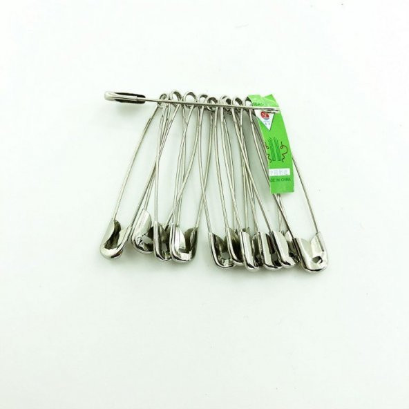 ÇATAL ÇENGELLİ İĞNE 12Lİ GÜMÜŞ 5,5 CM - 2
