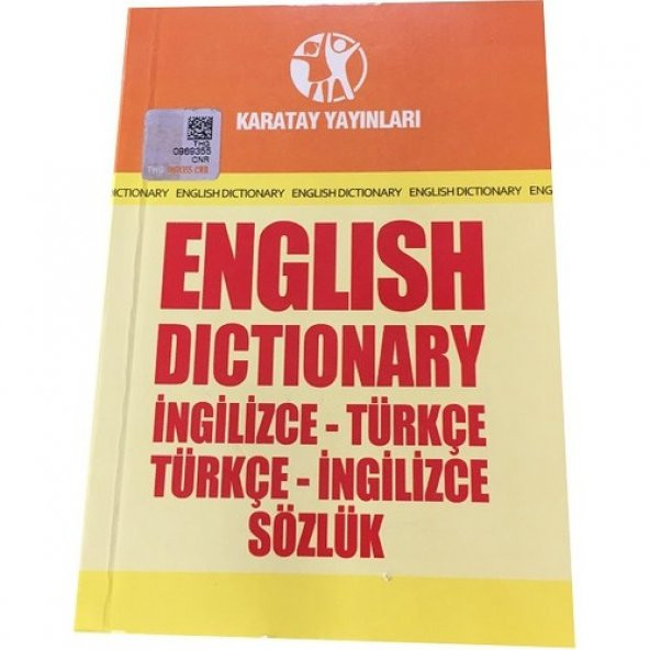 Karatay 4e İngilizce Sözlük Turuncu Sarı Kapak