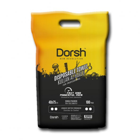 Dorsh Tek Kullanımlık Havlu Kullan At Havlu 100'lü Paket