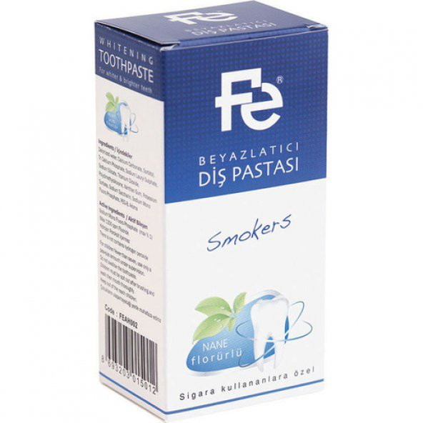 Fe Diş Pastası Smokers Mint ürün görseli