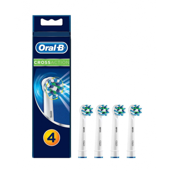Oral-B Diş Fırçası Yedek Başlığı Cross Action 4 adet