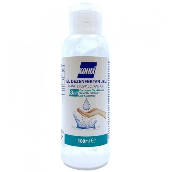 Konix El Dezenfektanı Jel 100 ml (Biyosidal Ruhsatlı)