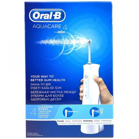 Oral-B Aquacare 4 Taşınabilir Ağız Duşu Diş Fırçası