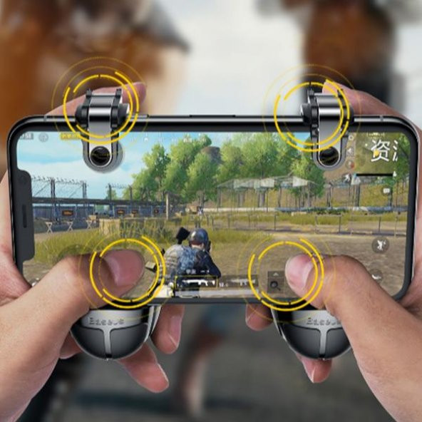 Baseus El Bombası Tasarımlı PUBG Oyun Kolu, Grenade Handle Pubg Oyun Tetik Konsolu - 4