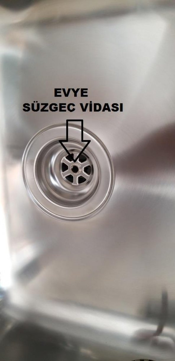 TEKDEKOR TEKA FRANKE EVYE SİFON SÜZGEÇ VİDASI   2.5 CM - 2