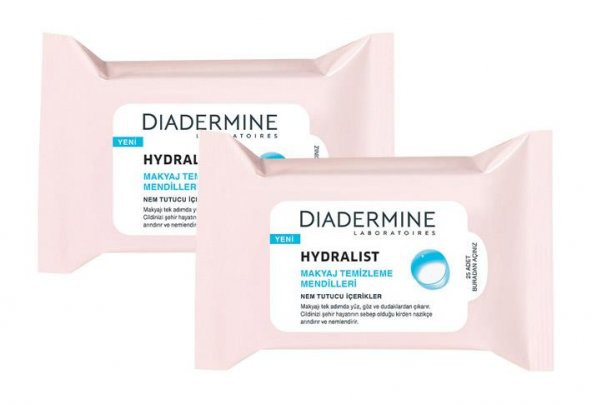 Diadermine Hydralist Makyaj Temizleme Mendilleri 2 Adet