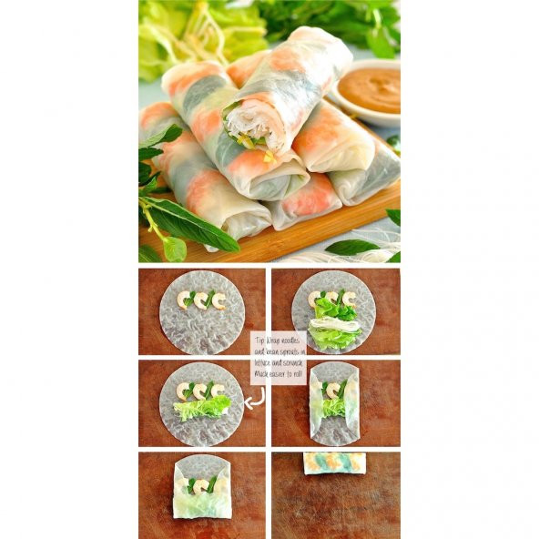 Pirinç Yufkası (rice Paper) Real Thai 22cm 100 Gr - 2