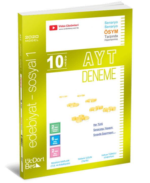 Üçdörtbeş AYT Edebiyat Sosyal 1 Deneme 10 lu - 2