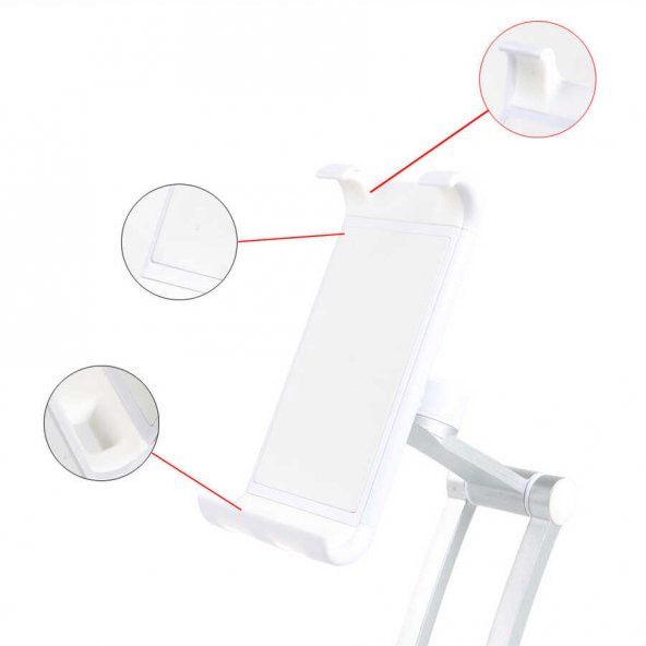 360 Dönebilen Mutfak ve Sabit Oda Tablet - Telefon Standı - 5