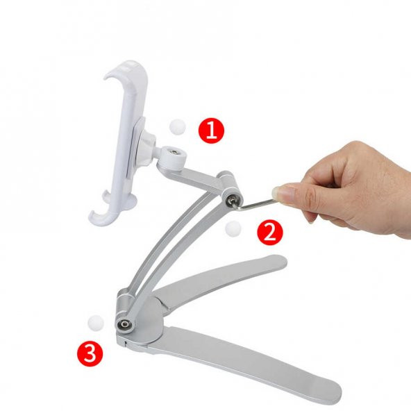 360 Dönebilen Mutfak ve Sabit Oda Tablet - Telefon Standı - 8