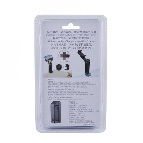 Masa Raf Vb. Kıskaç Tutuculu 360 Dönebilen Telefon Tutucu - Resim 8