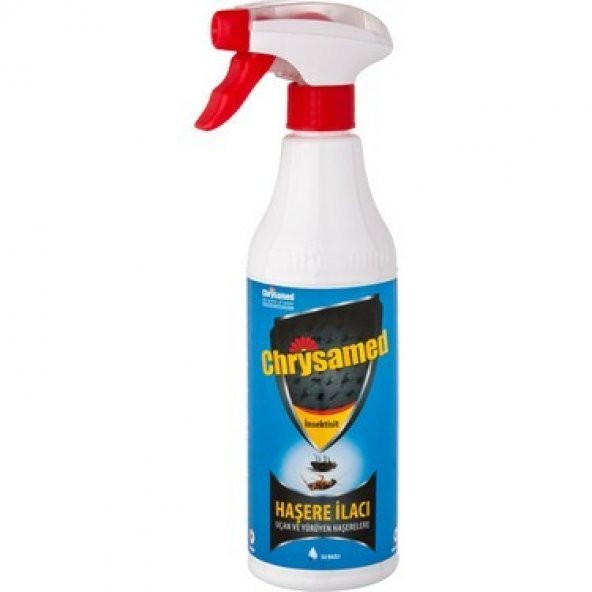 Chrysamed Sprey 500ml Haşere İlacı, Karasinek, Sivrisinek, Hamam Böceği, Pire, Kene, Tahtakurusu, Örümcek, Akrep Etkili İlaç