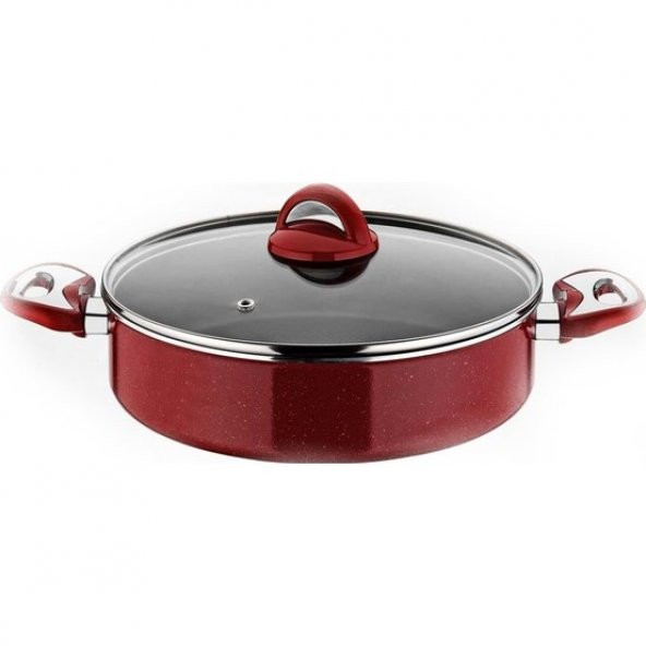 Taç Granit Basık Teflon Pilav Ve Karnıyarık Tenceresi 26 Cm - 1