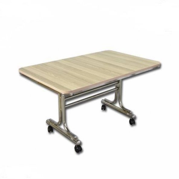 MASA TEKERLEKLİ MASA  70X110 NİKELAJ ÇELİK
