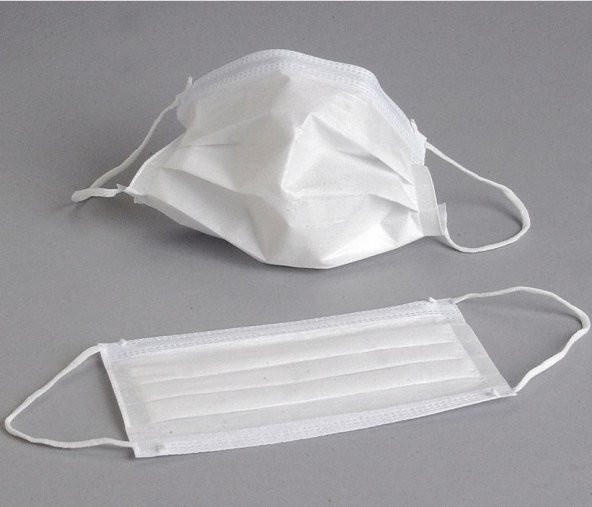 3 Katlı Medikal Lastikli Cerrahi Yüz Maskesi Burun Telli 1000 Adet CE Belgeli