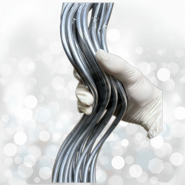 10 Adet 150 Cm Metal Spiral Bitki Destek Çubuğu Fidan Bağlama Teli ve Çiçek Teli - 8