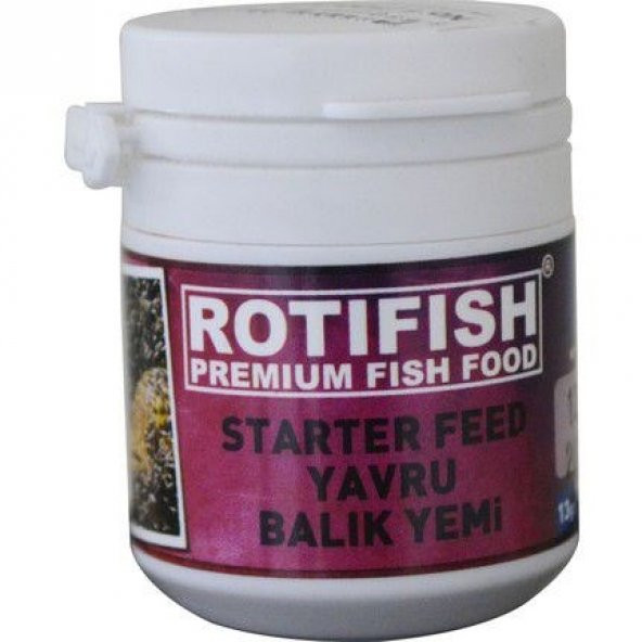 Rotifish Starter Feed No:1 Yavru Balık Yemi 13Gr
