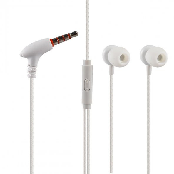 Powerstar Hd-02 Telefon Uyumlu Kulak içi Beyaz/Gold Mikrofonlu Kulaklık