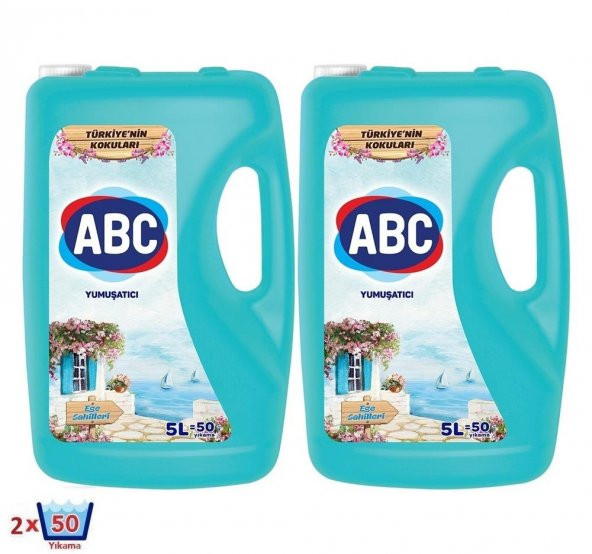 Abc Yumuşatıcı Ege Sahilleri 5 Lt 50 Yıkama x 2:100 Yıkama