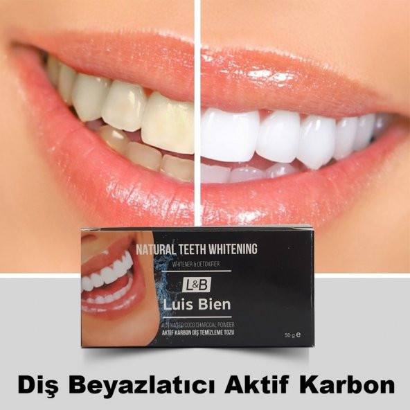 Luis Bien Aktif Karbon Diş Beyazlatıcı Temizleme Tozu 50gr
