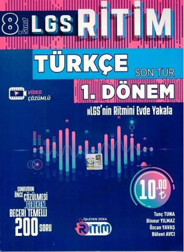 Işleyen Zeka 8. Sınıf Lgs Türkçe Ritim 1. Dönem Son Tur Yeni 2020