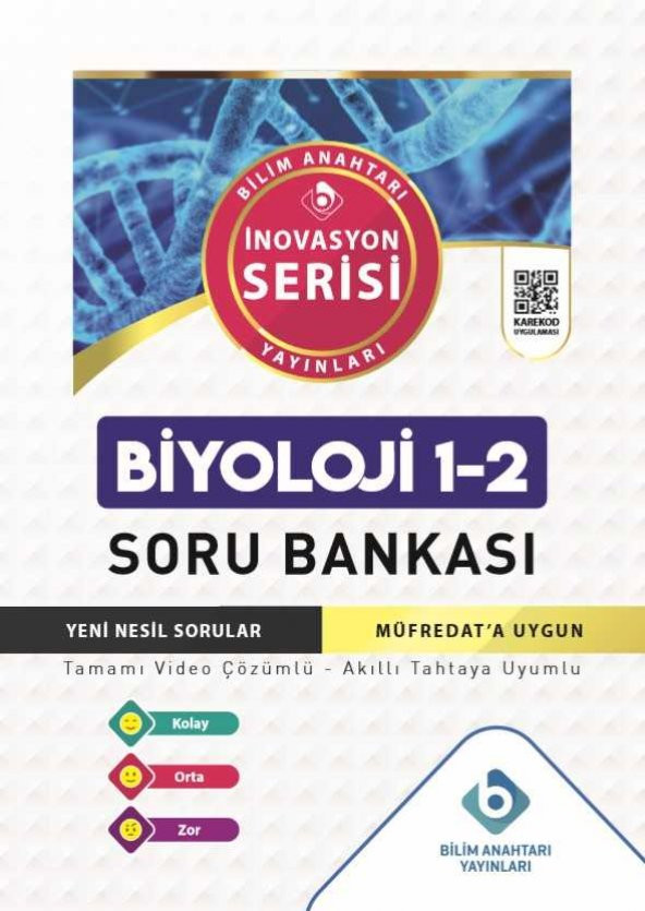 Bilim Anahtarı Yayınları TYT Biyoloji 1-2 Soru Bankası - 1