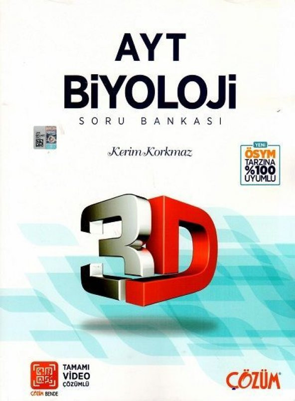 3D Yayınları AYT Biyoloji 3D Soru Bankası