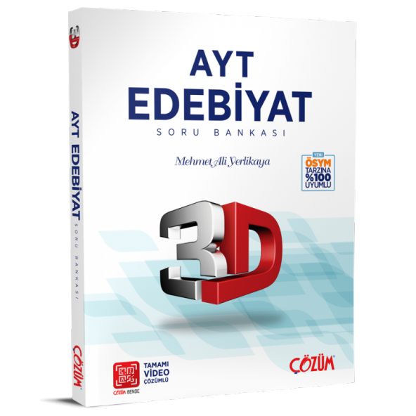Çözüm Yayınları AYT 3D Edebiyat Soru Bankası