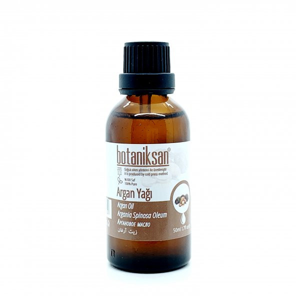 Botaniksan Argan Yağı 50ML Soğuk Sıkım, Saf, Doğal, Katkısız