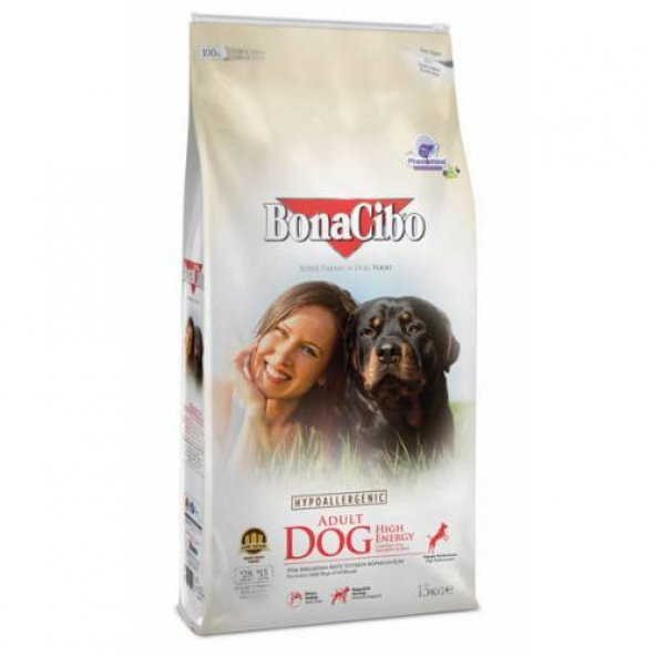 BonaCibo Adult Dog HE Yüksek Enerjili Yetişkin Köpek Maması 4 Kg - 1