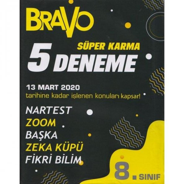 Bravo Yayınları 8. Sınıf LGS Süper Karma 5 Deneme 1.Dönem Tekrar