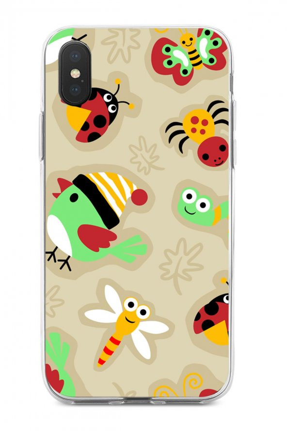 Apple iPhone XS Max Kılıf Ladybug Serisi Rose