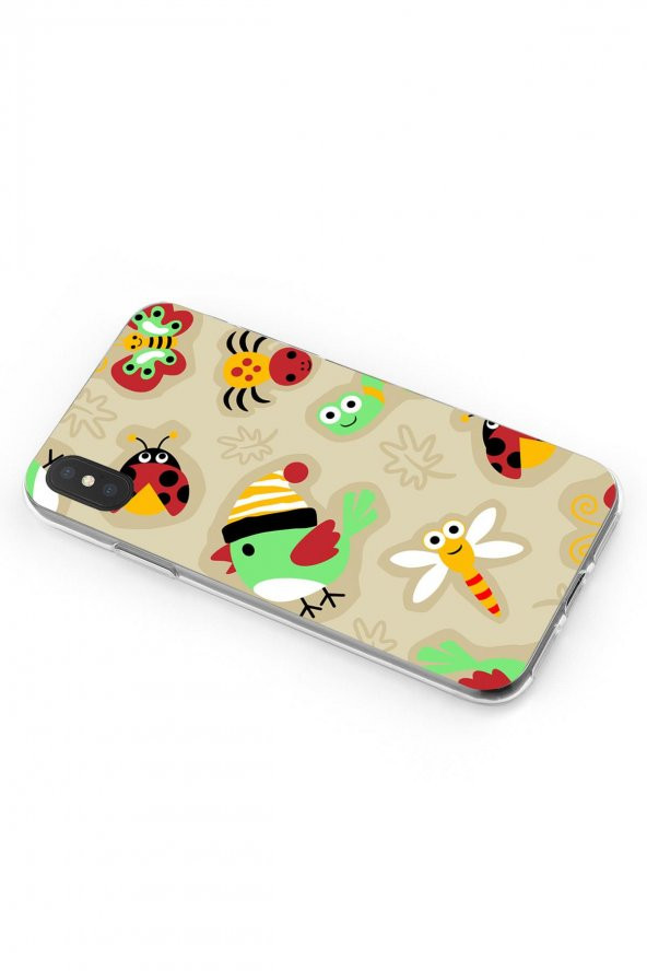 Apple iPhone XS Max Kılıf Ladybug Serisi Rose - 2