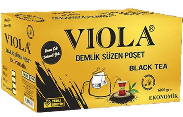 Viola Çay 6Kg - 20gr X 300 Adet Süzme Demleme Poşetli Çay