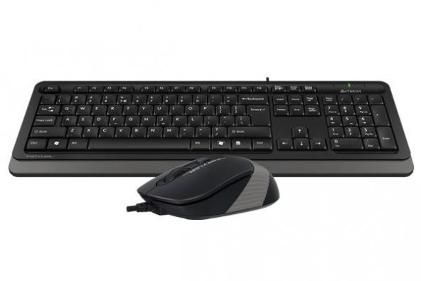 A4 TECH F1010 KABLOLU USB Q TR M.M SET,SİYAH-GRİ - 2