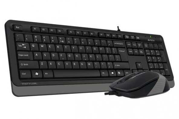 A4 TECH F1010 KABLOLU USB Q TR M.M SET,SİYAH-GRİ - 3