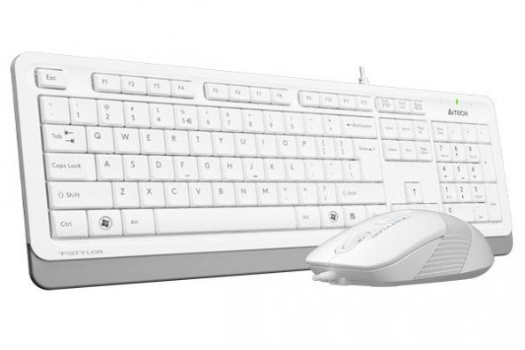 A4 Tech F1010 Kablolu Usb Q Tr M.m Set,Beyaz - 3