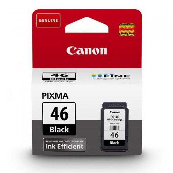 CANON 9059B001 PG-46 SİYAH KARTUŞ PİXMA E404 E414 4549292016970 - 2