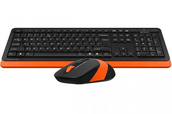 A4 TECH FG1010 K.SUZ QKLAVYE-MOUSE SET,SİYAH-TURUN - 2