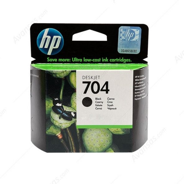 HP CN692AE (704) SİYAH MÜREKKEP KARTUŞ