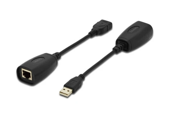DIGITUS DA-70139-2 USB1.1 MESAFE UZATMA CİHAZI 45m CAT6/6A/7 AWG23 S/FTP ya da F/FTP Kablo