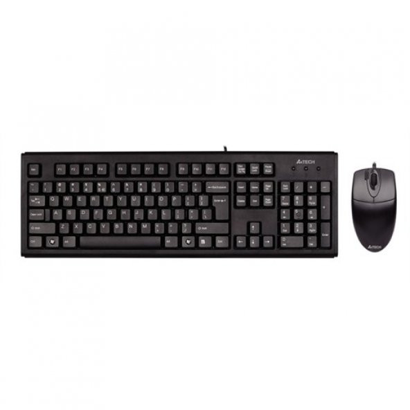 A4 Tech Km-72620D Kbl Usb Q Klavye-Mouse Set,Siyah