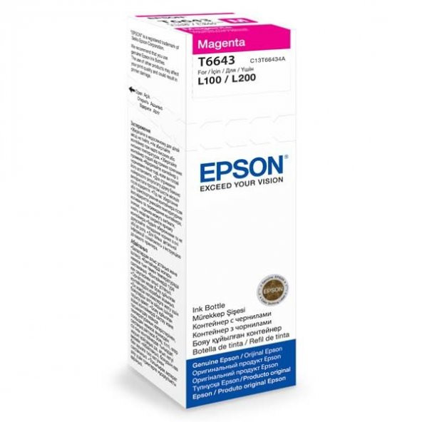 EPSON C13T66434A L210-L550 KIRMIZI MUREKKEP KARTUŞ