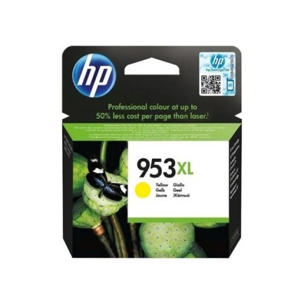 HP F6U18AE (953XL) SARI MÜREKKEP KARTUŞ