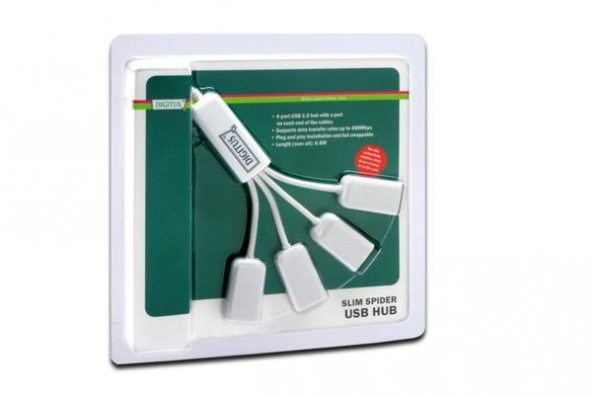 DIGITUS DA-70216 USB 4lü KABLO HUB BEYAZ - 4