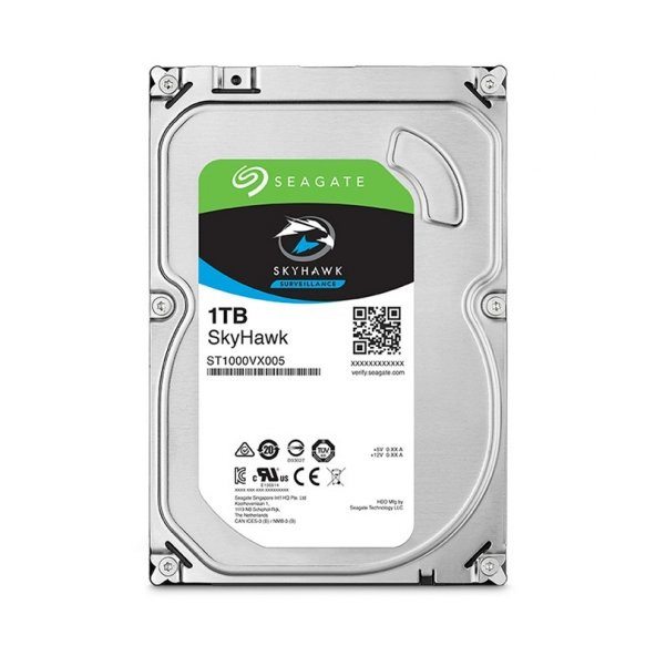 SEAGATE 3,5" 1TB 5900RPM ST1000VX005 GÜVENLİK SKYHAWK