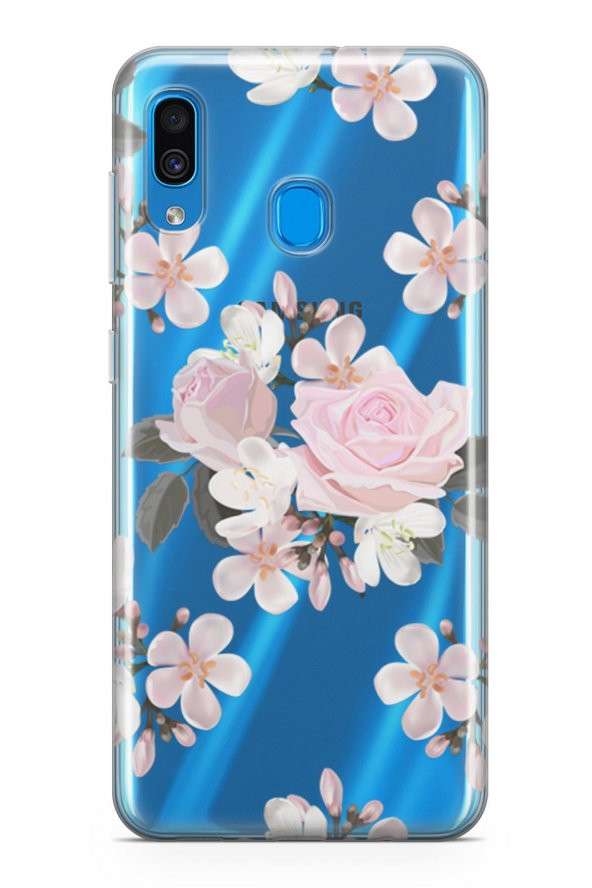Samsung Galaxy A20 Kılıf Şeffaf Rosie Serisi Evangeline - 2
