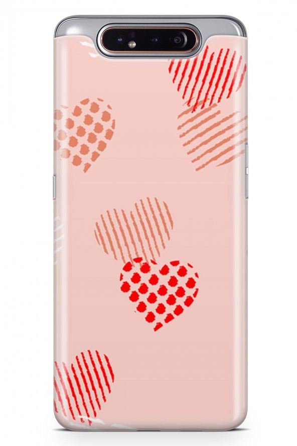 Samsung Galaxy A80 Kılıf Love Serisi Sand Pink